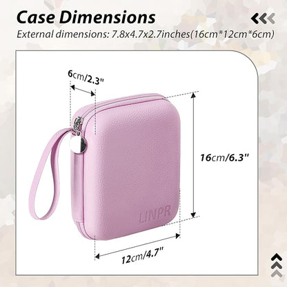 Charger Case for Macbook, Portable Tech Electronic Organizer Bag, Small Travel Storage Pouch for Laptop Accessories, MacBook Power Adapter, Charging Cords, USB Drives (Light Purple, L)