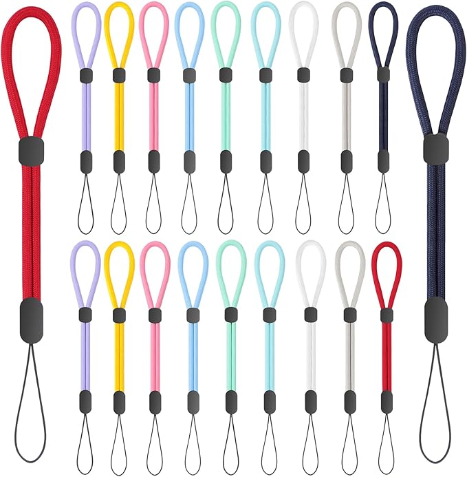 FrgKbTm Hand Wrist Strap Lanyard, Adjustable Nylon Colorful for Mobile Phone, Camara, USB Flash Drive, ID Name Tag Badge