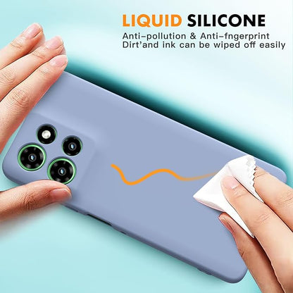 Case for Motorola Moto G Power (2025), 2 Pack Tempered Glass Screen Protectors, Soft TPU Silicone Shockproof Case-Lavender