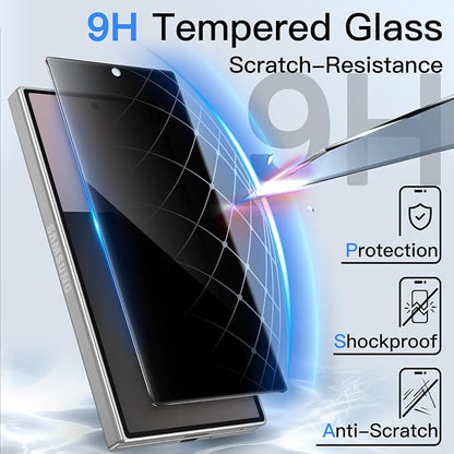 JETech Front Privacy Screen Protector for Samsung Galaxy Z Fold 7, 2-Pack | Anti-Spy Privacy Protection, Tempered Glass, Easy Installation Tool, Case-Friendly, Anti-Scratch Design