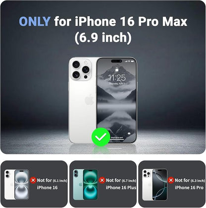 jaroco Magnetic for iPhone 16 Pro Max Case, [Compatible with MagSafe][Military Grade Drop Protection][Heavy Duty Protection][Non-Slip][Shockproof] 2-Layer Durable Bumper Phone Case 6.9''-Gray
