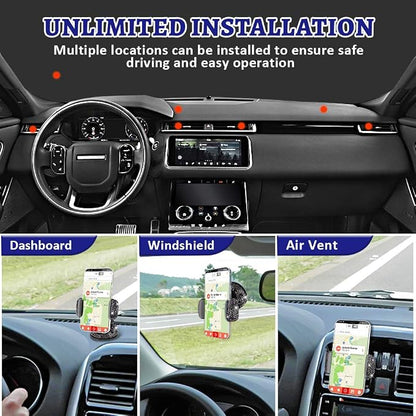 eing Car Phone Mount Bling Crystal Cell Phone Holder with One More Air Vent Base,Universal Universal Phone Car Air Vent Mount Holder Cradle for Dashboard,Windshield and Air Vent,Black