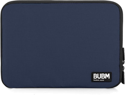 BUBM Double Layer Electronics Organizer, Travel Gadget Bag for Cables, Memory Cards, Flash Hard Drive and More, Fit for iPad or Tablet(up To 9.7")--Large, Dark Blue | Travel Gadget Bag For Cables, Memory Cards, Flash Hard Drive and More, Fit For iPad o...