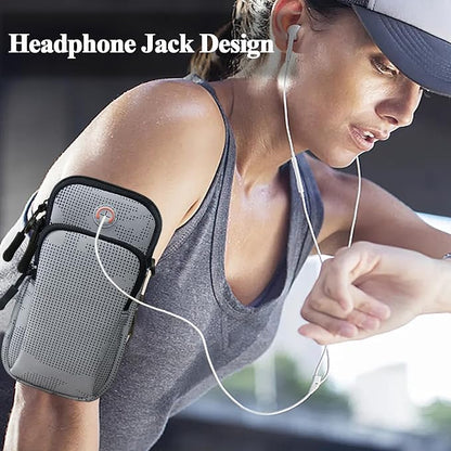 Phone Holder for Running Armband Cell Phone Holder for iPhone 11 12 13 14 15 16 17 Pro Max Xs Xr X Plus Air Mini Galaxy S26 Pouch Women Men Kids, Sports Arm Bag Bands Fit Workout Exercise Gym