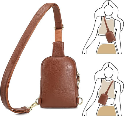INICAT Small Sling Bag for Women Everyday & Travel Crossbody Bags Lightweight Cross Body Purses Vegan Leather