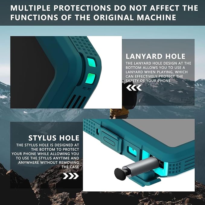 Losin Compatible with Galaxy S25 Ultra Case Waterproof Magnetic [Compatible with MagSafe] [Drop Protection] [IP68 Underwater] Full Body Shockproof Protective Phone Case, Teal