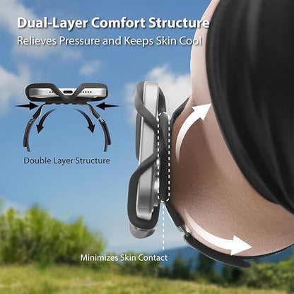 BONE Run Tie 3, Running Phone Armband, Skin-Friendly Silicone Sport Armband with Dual Layer Structure for Heat-Dissipation, Workout Phone Holder for iPhone and 4-7"-7.2" Smartphones (2-Size + Pocket)