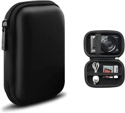 Charger Case,Mini Cable Organizer Cases,Pouch Case Bag,Small Charger Organizer,Waterproof Travel Storage Carrying Bag for USB Drives,Power Adapter,Earphones,Cords etc,Single-Layer,Black
