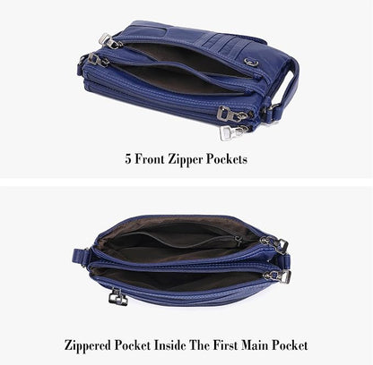 MINICAT Multiple Pockets Small Crossbody Purse Cell Phone Purse Shoulder Bags for Women Cross Body Bag for Woman