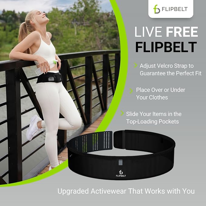FlipBelt Air Adjustable - Black - XSM