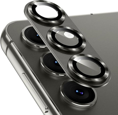 Korecase Camera Lens Protector for Samsung Galaxy S25 Metal Tempered Glass Camera Cover Film, Rear Lens Case Friendly for Galaxy S25 2025 - Grey
