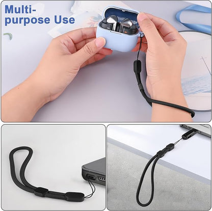 Meliya 4-Pack Phone Wrist Strap, Adjustable Hand Wrist Strap Lanyard with 4pcs Tether Tabs for Most Phone Case