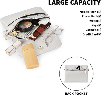 CHOLISS Small Crossbody Bags for Women, Vegan Leather Cell Phone Purse, Mini Travel Purse with Adjustable Strap Womens Gifts