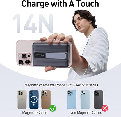 2026 Latest Magnetic Wireless Portable Charger Power Bank - 10000mAh 22.5W PD Fast Max Charging with Built-in LED Display, Magnetic Battery Pack for iPhone 17/16/15/14/13/12/Pro/Mini/Pro Max