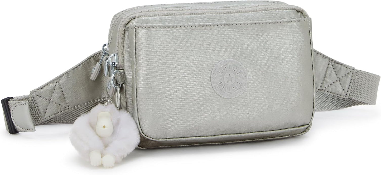 Kipling Women’s Abanu Multi Crossbody Bag, Lightweight, Adjustable Nylon Waist Pack with Multi-Compartment Zip Pockets