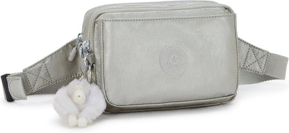 Kipling Women’s Abanu Multi Crossbody Bag, Lightweight, Adjustable Nylon Waist Pack with Multi-Compartment Zip Pockets