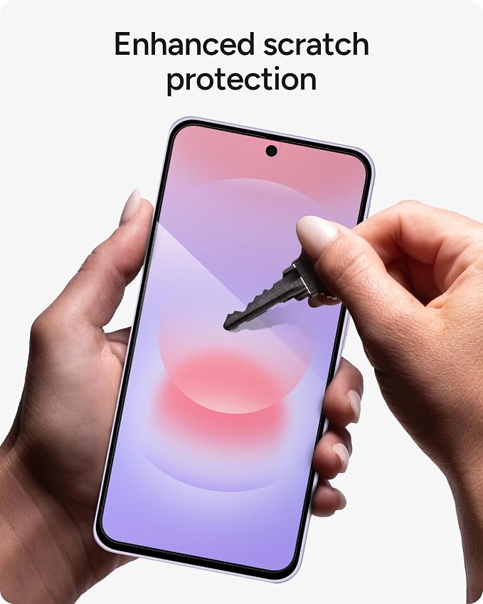 ZAGG Glass Elite Samsung Galaxy A37 5G Screen Protector - 5x Stronger Tempered Glass, Fingerprint Scanner Compatible, 30% Recycled Glass, InvisibleShield, Easy Install PerfectFit