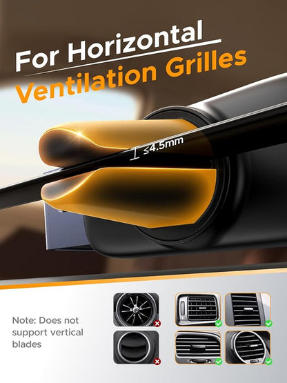 UGREEN Car Vent Phone Mount Air Vent Clip Phone Holder Car Mount Mini Size Compatible with iPhone 17 16 15 14 13 12 Pro Max Mini Plus, iPhone 11 SE XS XR 8 7 6 6S Smartphone