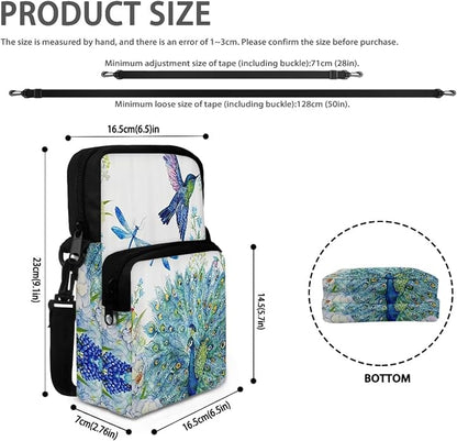 Men's Crossbody Bag, Small Cell Phone Wallet, Women's Shoulder Handbag, Travel Gym Bag