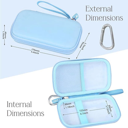 Hard Travel Case for SABANI for LOVELEDI for IAPOS for Pxwaxpy for OHOVIV for FOCHEW Portable Charger Power Bank, Storage Holder for Fast Charging Battery Protective Case (Blue)