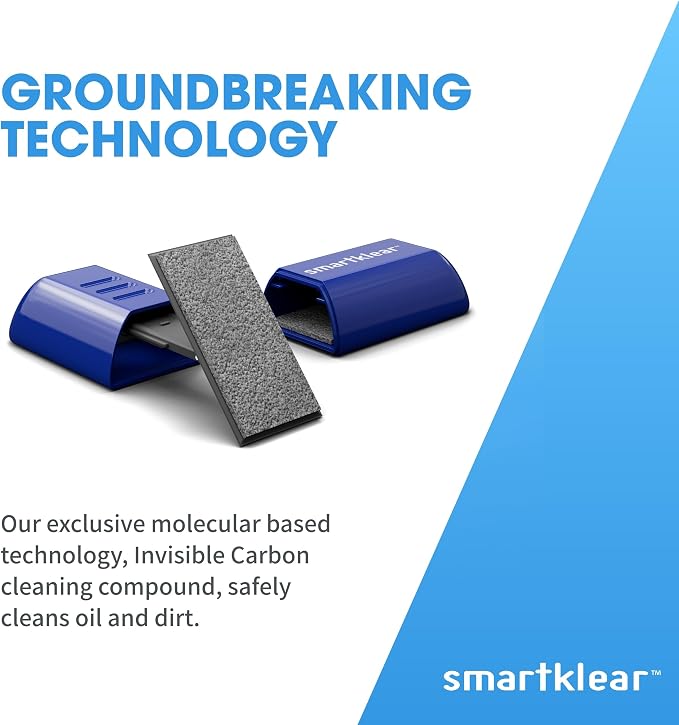 SmartKlear Smart Phone Screen Cleaner - Compatible with iPhones, Androids, and More - Cleaner with Carbon Microfiber Tech-Injected Blue-1 Count (Pack of 1)