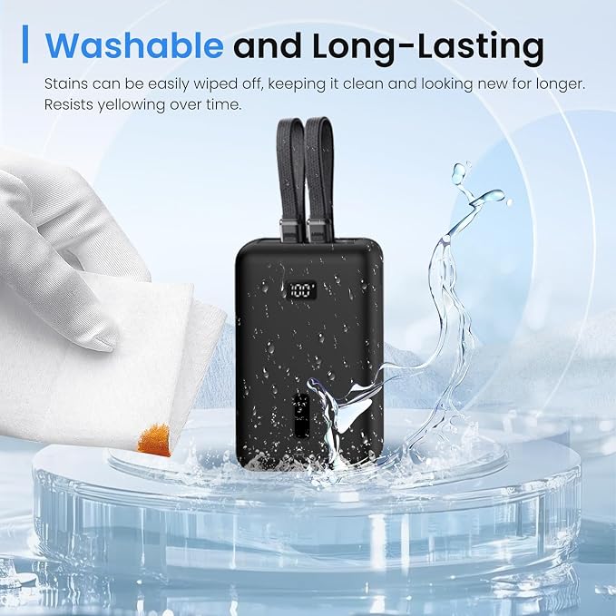 for Anker Zolo Power Bank 2025 Case,Silicone Protective Cover for Anker (20,000mAh 45W/30W) A1689/A1681,Shockproof Bumper with Charge-Through Design,Portable Travel Case,Black