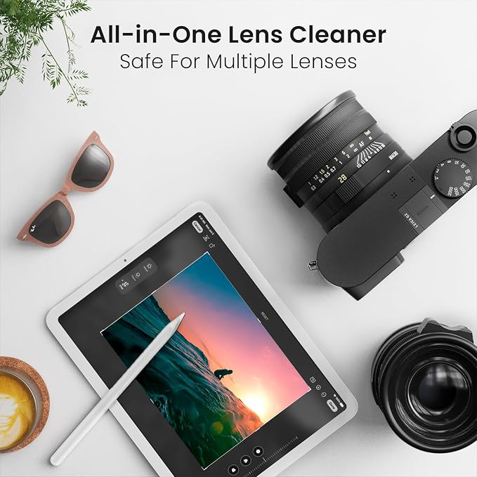 EVEO Eyeglass Cleaner Spray - Glasses Cleaner No Streaks Technology & Microfiber Cleaning Cloth - Glasses Cleaning Kit, Eye Glass Cleaners Spray Lens Cleaner - Screen & Eye Glasses Kit - 2 Pack
