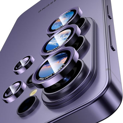 Uyiton for Samsung Galaxy S26 Ultra Camera Lens Protector - Case Friendly, [1:1] Perfect Fit, Top 9H+ Shatterproof Tempered Glass, Easy Install, Ultra HD, Military-Grade, Metal Camera Cover, Violet