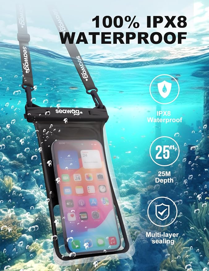 SEAWAG Smart Phone Waterproof Case 6.9" with Floating Foam