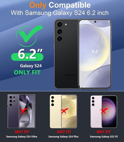 Temdan Designed for Samsung Galaxy S24 Case,Waterproof Built-in Lens & Screen Protector [Full Body Shockproof][Military Drop Proof][IP68 Underwater] Phone Case for Galaxy S24 5G-LightBlue (2024)