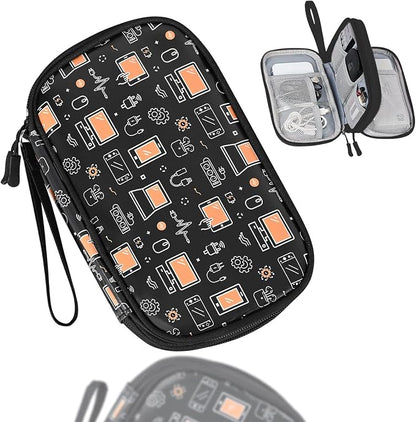 COSHAYSOO Electronics Travel Organizer Tech Bag Charging Cords Case USB Cable Phone Charger Accessory Car Pouch, Practical Trip Gifts for Women Beach Vacation Airplane Cruise Traveling Essentials