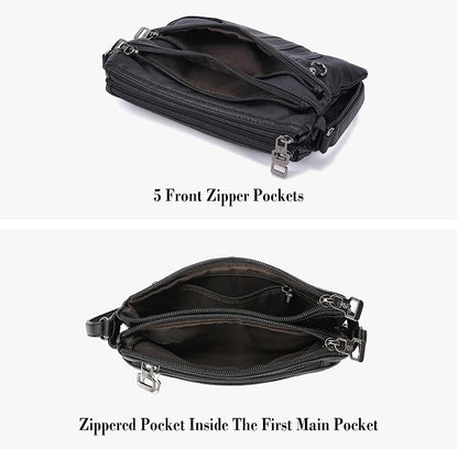MINICAT Multiple Pockets Small Crossbody Purse Cell Phone Purse Shoulder Bags for Women Cross Body Bag for Woman