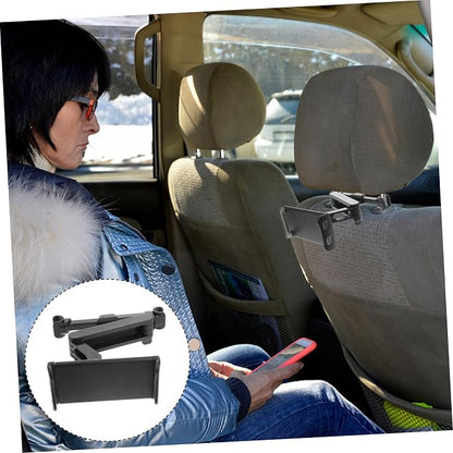 Homoyoyo 1pc Car Seat Headrest Phone Holder Tablet Mount for Rear Seat Compatible with Devices Sturdy Arm for Stability for Family Travel and Entertainment
