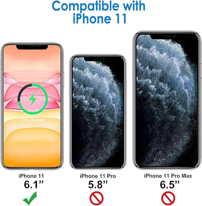 Battery Case for iPhone 11,Upgraded 10000mAh High Capacity Rechargeable Portable Protective Extended Charger Case Wireless Charging Compatible with iPhone 11 (6.1 inch) Charging Cover &Carplay (Black)