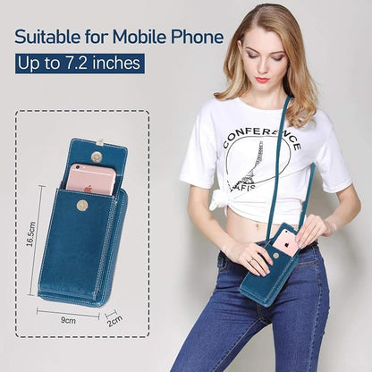 HUANLANG Small Crossbody Phone Bags for Women Leather Cell Phone Purse Wallet | Small, Cell Phone