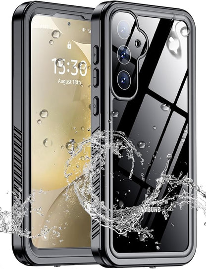 MOZOTER for Samsung Galaxy S24 Plus Case Waterproof,[IPX8 Underwater Case][Full Body Shockproof & Military Dropproof] Clear Sound Quality Built-in Screen Protector for Samsung S24 Plus 6.7 inch-Black