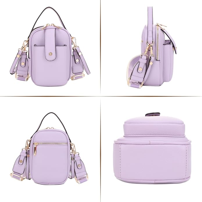 Mali+Lili Gail Vegan Leather Multi Compartment Crossbody Bag