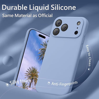 FireNova Magnetic for iPhone 17 Pro Case, Compatible with MagSafe, [Integrated Silicone Camera Control Button] [Camera Protection] Anti-Scratch Microfiber Lining Phone Case, 6.3", Light Blue
