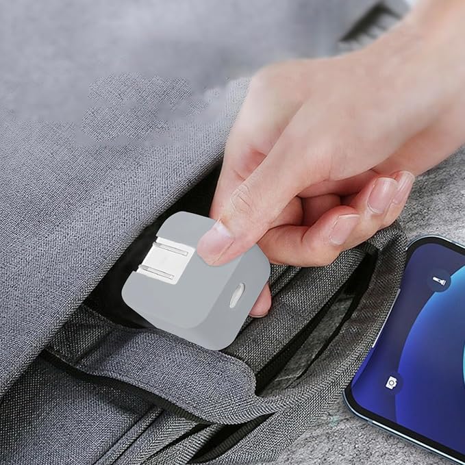 40W Dynamic (up to 60W) Soft Silicone Charger Protector Case for iPhone 17/16 Pro/Max, 40W Dynamic Power Adapter Sleeve Cover for MacBook Air 13 13.6 15 inch M4 M3 M2 M1 Chip 2025-2018 Release, Gray