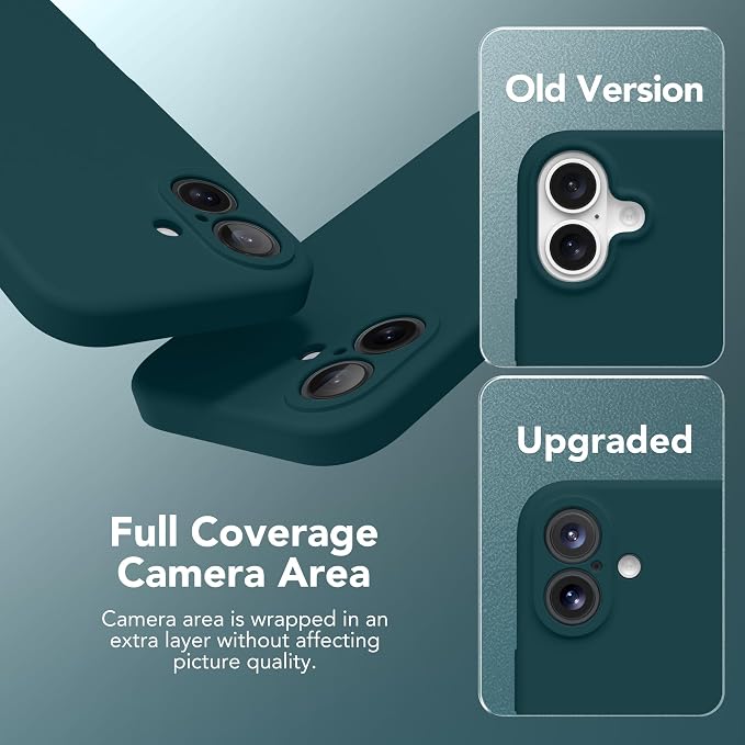 Magnetic for iPhone 16 Plus Case, Compatible with MagSafe, [Full Camera Protection][Screen Protector] Silicone Shockproof Protective Phone Case for iPhone 16 Plus 6.7", Deep Blue