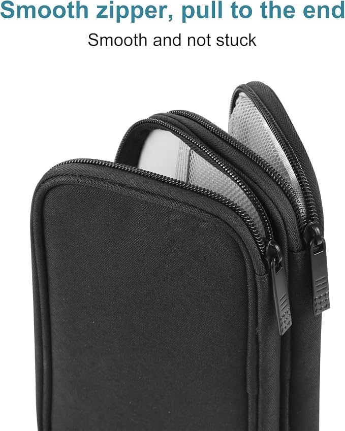 Electronic Accessories Carry Case, Electronic Accessories Organizer Carry Bag, Travel Cable Organizer Pouch, Portable Waterproof Double Layers All-in-One Storage Bag for Cord, Charger, Earphones (M)