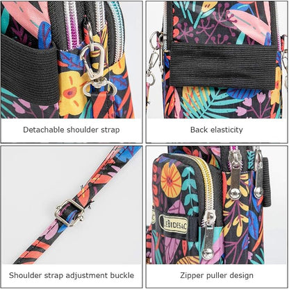 Sports Armband Outdoor Sweat-Proof Running Armbag Cross-Body Shoulder Casual Wallet Purse Gym Fitness Cell Phone Bag Key Holder for iPhone 13 Pro/ 12 Pro/Xs Max/Xr,Galaxy S10 Plus, P30 Pro (#27)