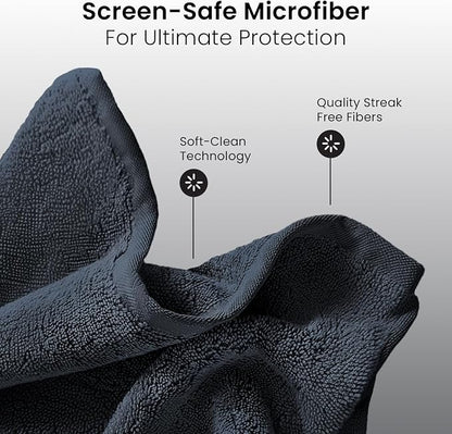 EVEO® Screen Cleaner Spray Kit (Streak-Free) TV Screen Cleaner for Smart TV, LCD, LED, OLED | Computer Screen Cleaner Spray and Wipe Microfiber Cloth - TV, Monitor, Laptop, iPad, Car - 6.7oz 2 Pack
