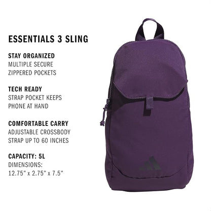 adidas Essentials Crossbody – Athletic Sling Bag with Phone Pocket