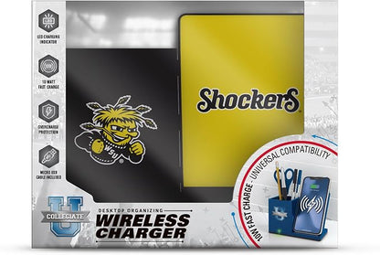 SOAR NCAA Unisex Wireless Charging Stand with Desktop Organizer