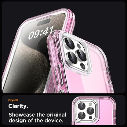 AICase for iPhone 15 Pro Case Clear 3 in 1 Heavy Duty Drop Protection Full Body Rugged Shockproof/Dust Proof 3-Layer Military Protective Tough Durable Cover for iPhone 15 Pro 6.1"_2