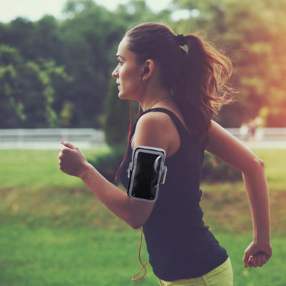 PATIKIL Phone Arm Bands for Running, Running Phone Holder Carrier Armband Cell Phone Holder for Runners, Gray