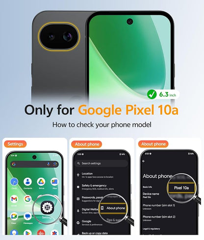 FNTCASE for Google Pixel 10a Case: [Compatible with Magsafe] Translucent Matte Cases with [Screen Protector] Military Grade Shockproof Protective Magnetic Phone Cover for Pixel 10A - Green