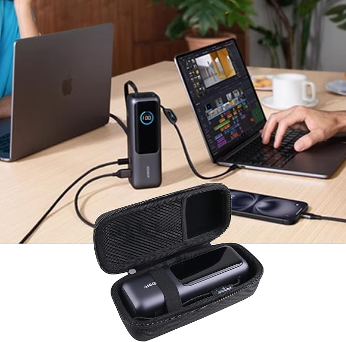 WERJIA Travel Hard Case Compatible with Anker Laptop Power Bank 25000mAh 165W Power Bank Charger (Box Only)