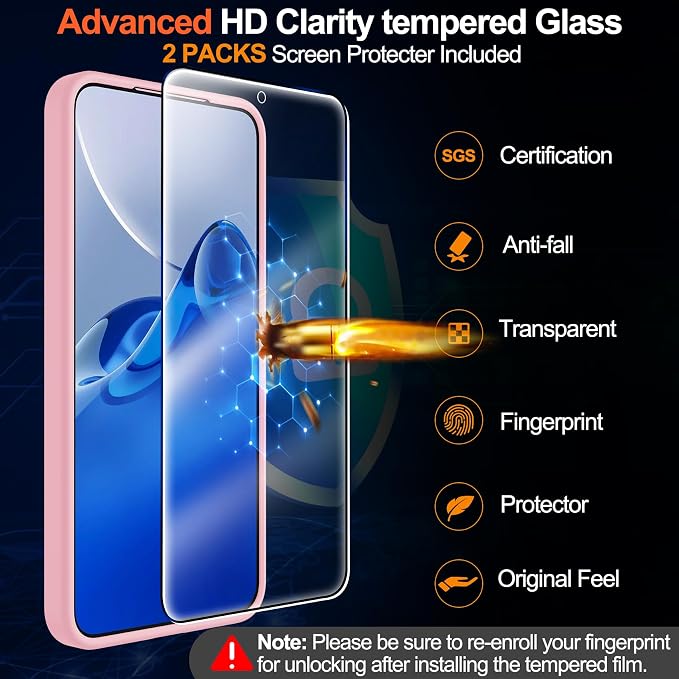 MOZOTER for Samsung Galaxy S25 Plus Case with Magnetic,[Compatible with MagSafe][12Ft Military Dropproof][2*Screen Protector] Translucent Anti-Slip Back Slim Shockproof Case for S25 Plus,6.7"-Pink